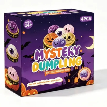 Adorable Halloween Ghost Maruko Squishy Squeeze Toy Set - Mini Stress Relief Fidget for Kids, Perfect Party Treats & Whimsical Gifts