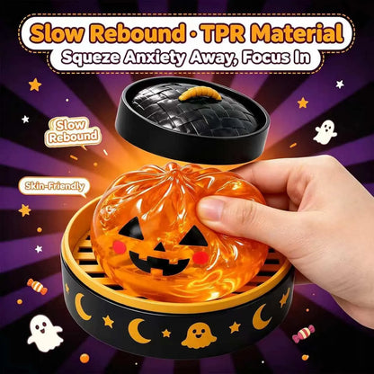 Adorable Halloween Ghost Maruko Squishy Squeeze Toy Set - Mini Stress Relief Fidget for Kids, Perfect Party Treats & Whimsical Gifts