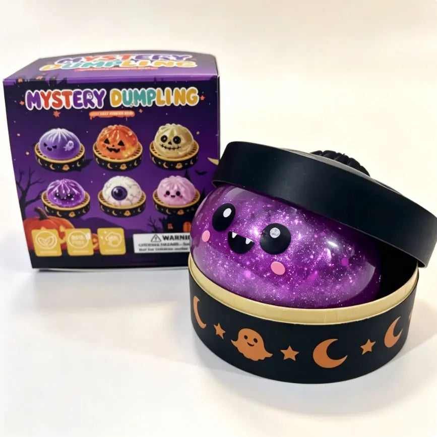 Adorable Halloween Ghost Maruko Squishy Squeeze Toy Set - Mini Stress Relief Fidget for Kids, Perfect Party Treats & Whimsical Gifts